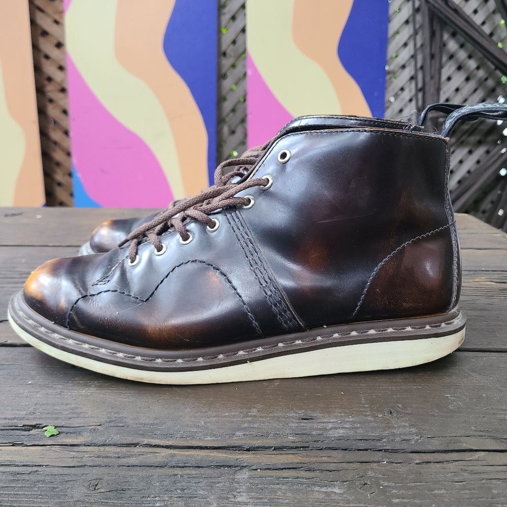 Doc Martens Church Monkey boots. Brown leather size US M 13